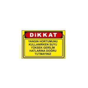 Yangın Hortumunu Kullanırken Suyu Yüksek Gerilim Hatlarına Doğru Tuttmayınız