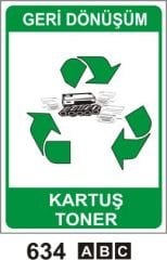 Kartuş Toner (Geri Dönüşüm/Tehlikeli Atık Levhası)