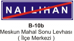 Meskun Mahal Sonu Levhası (İlçe Merkezi )