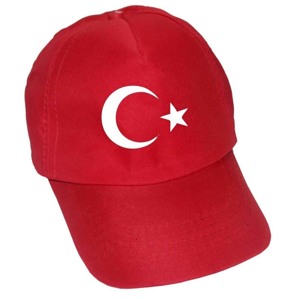Buriş Türk Bayrağı Logolu Baskılı Şapka (25 Adet)