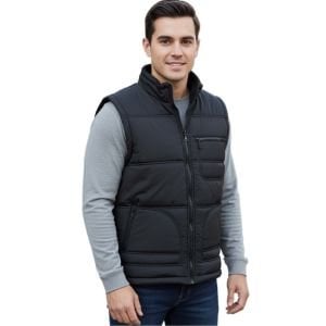 Buriş Polar Astarlı Yelek Siyah Renk