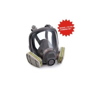 3M 6800 Tam Yüz Maskesi + ABEK1 Filtre Kombine Set (6059)