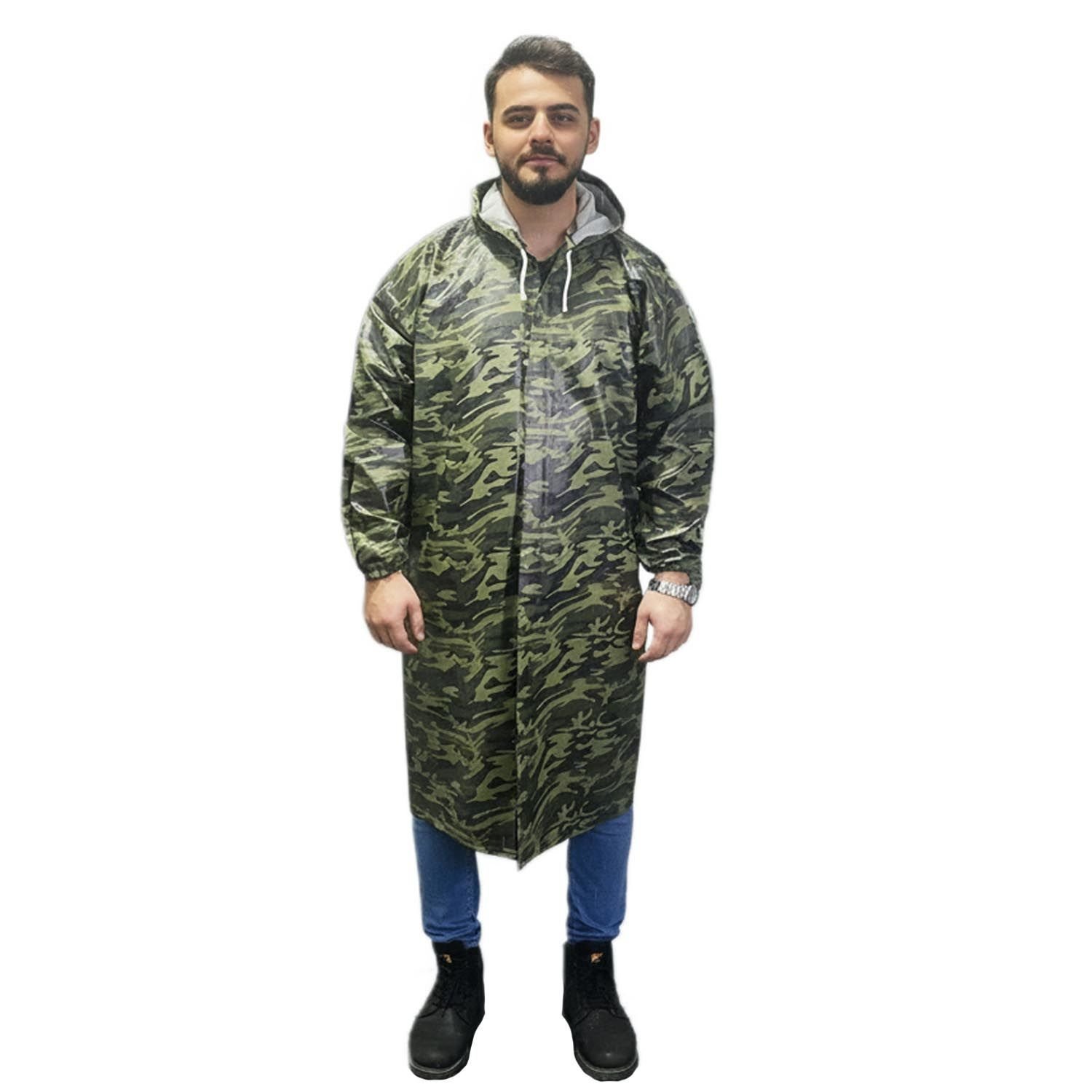 Balıkçı Pardesü Yağmurluk Kamuflaj Desen (Standart Beden)