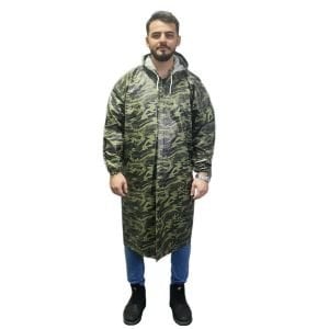 Balıkçı Pardesü Yağmurluk Kamuflaj Desen (Standart Beden)