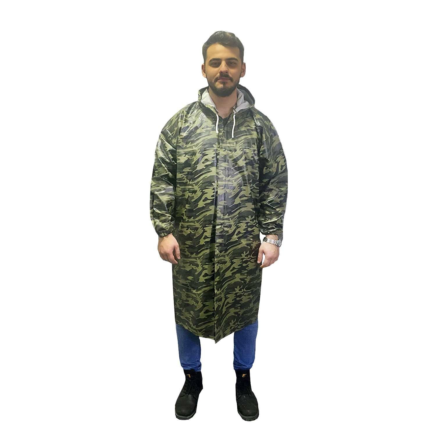 Balıkçı Pardesü Yağmurluk Kamuflaj Desen (Standart Beden)
