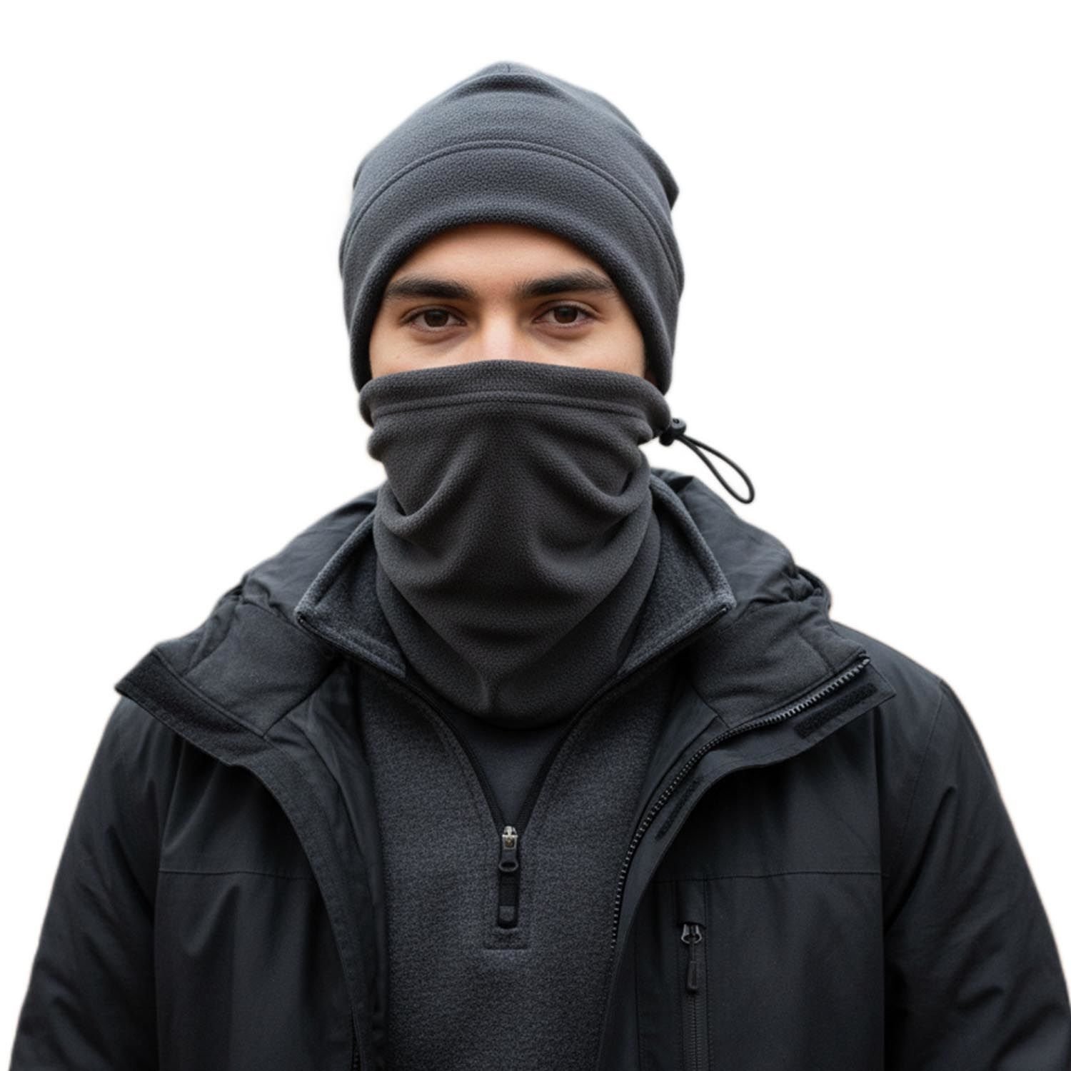 Polar Bere + Polar İpli Bere Gri (Unisex)