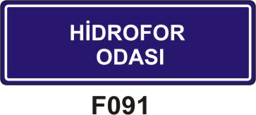 Hidrofor Odası Levhası