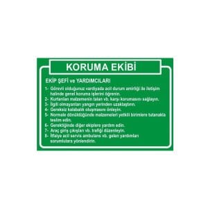 Koruma Ekibi Levhası