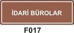 İdari Bürolar Levhası