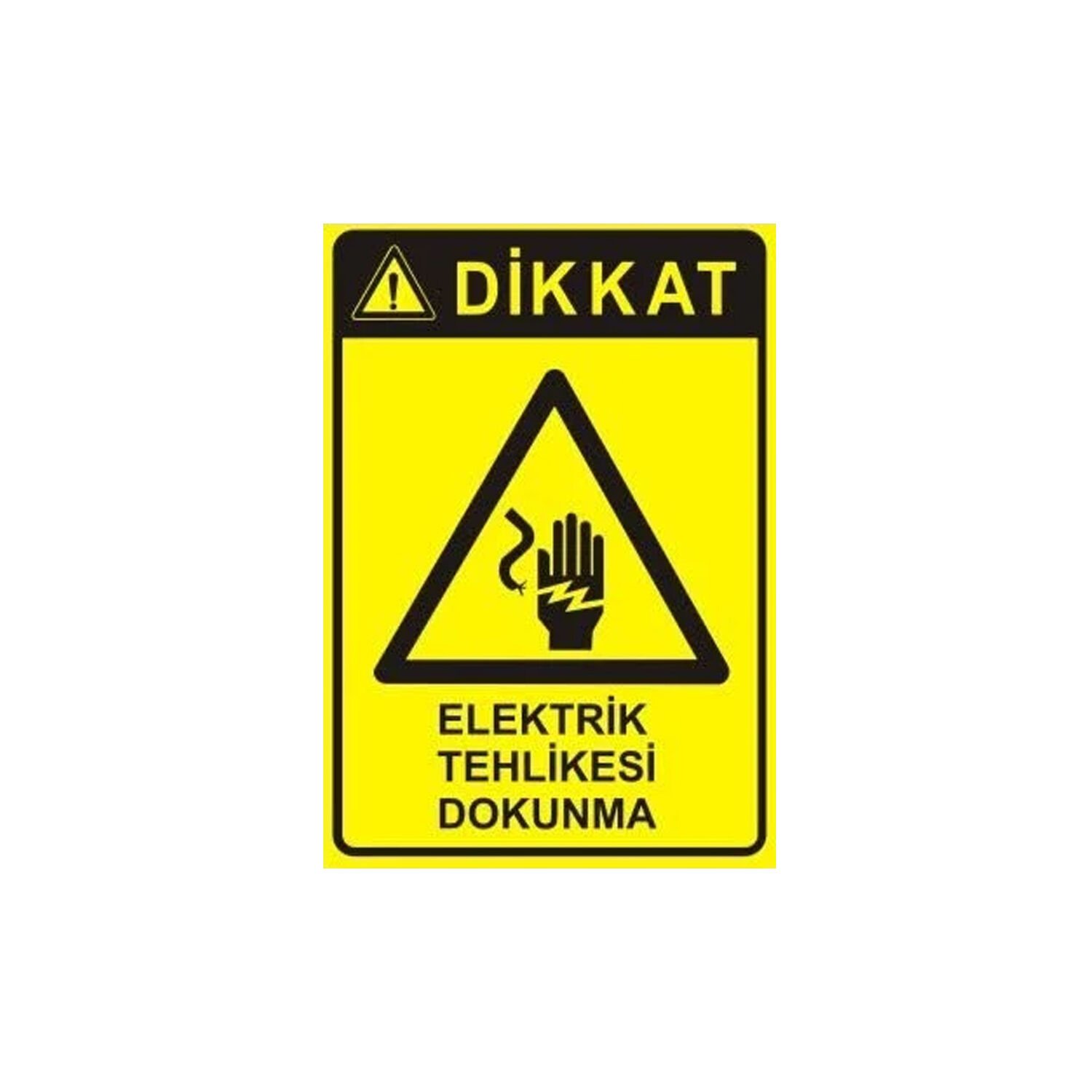 Elektrik Tehlikesi Dokunma Levhası