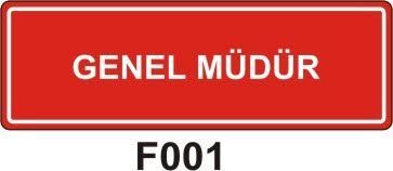 Genel Müdür Levhası