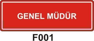 Genel Müdür Levhası