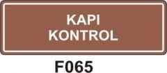 Kapı Kontrol Levhası