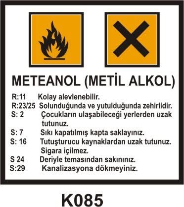 Tehlikeli Madde Ambalaj Saklama Kapları Etiketleri