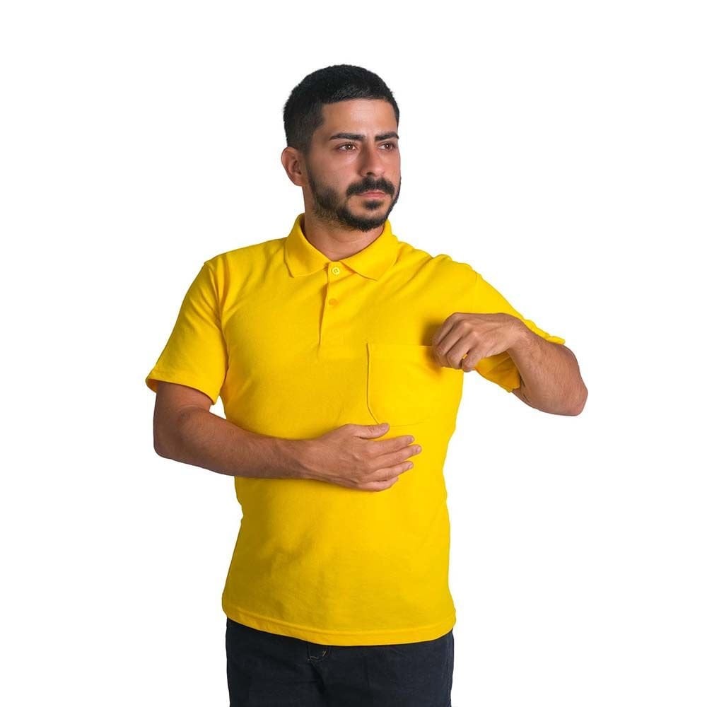 Polo Yaka Tişört Sarı Renk