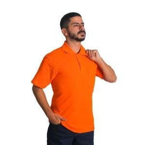 Polo Yaka Tişört Turuncu Renk