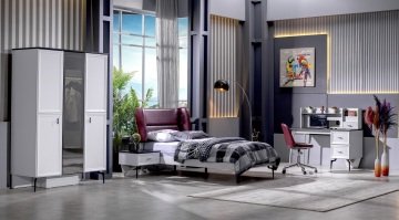 Zarif Genç Odası Sis Grisi