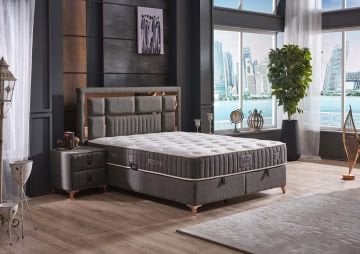 Milano Çift Jakarlı Kumaş Orthopedic Bölgesel Torba Yay Sistemli Yatak