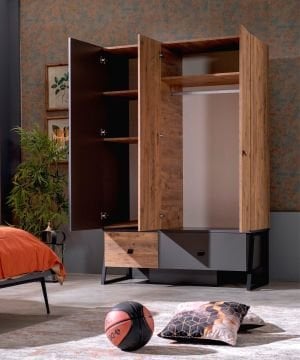 Flora 3 Kapaklı Dolap