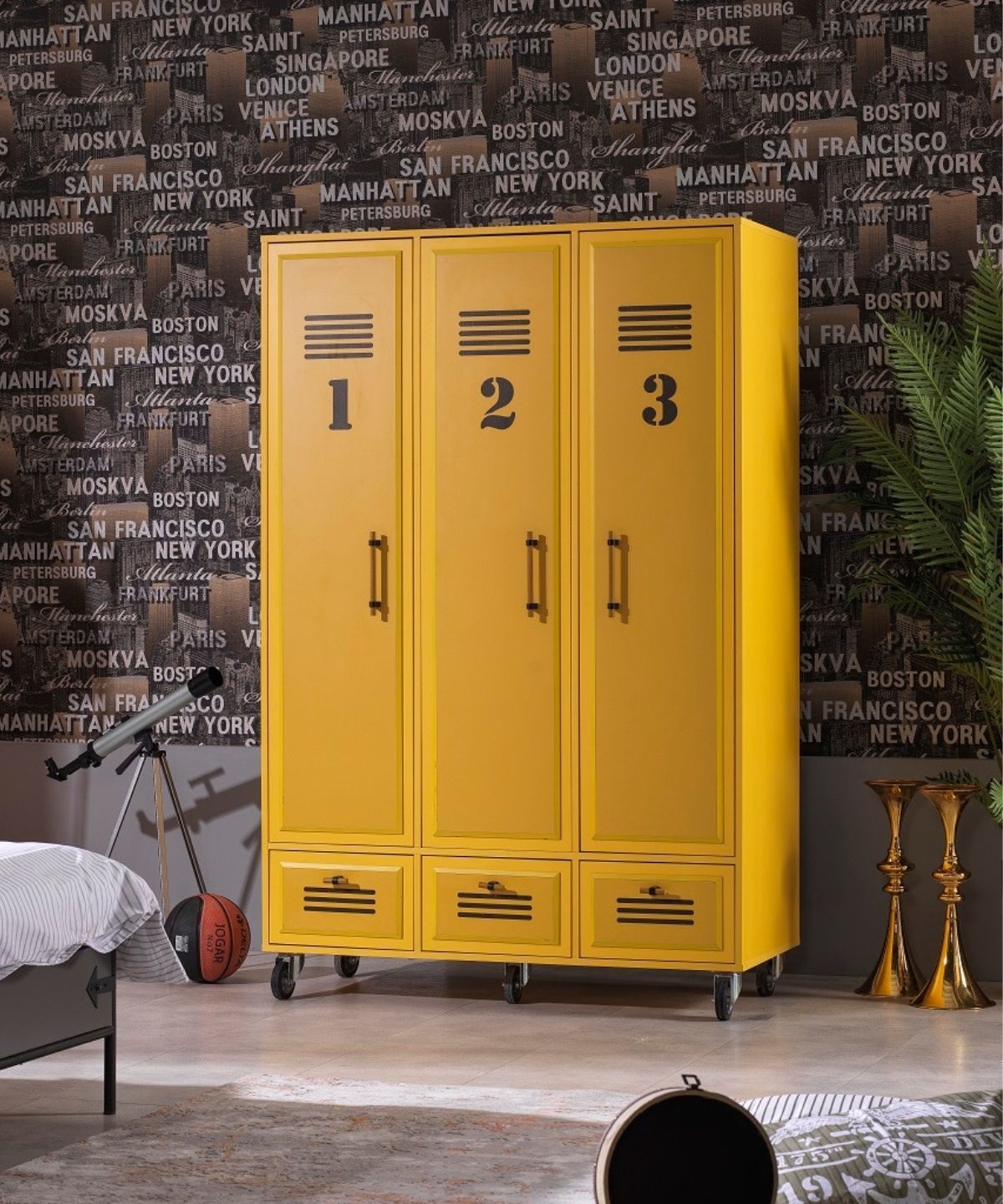 Tesla 3 Kapaklı Dolap