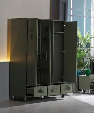 Tesla 3 Kapaklı Dolap