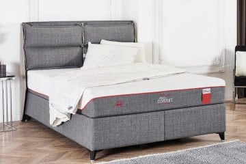 Visco Comfort Visco ve Kuş Tüyü Sünger Ortopedik Yıkanabilir Fermuarlı Kılıflı 4 Mevsim Yatak Seti