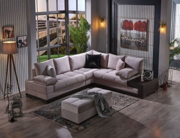 Luıza Köşe Takımı (Gri)