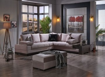 Luıza Köşe Takımı (Gri)