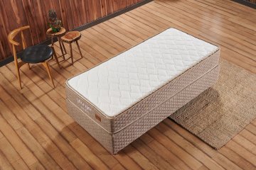 Younger Comfort Tek Kişilik DSC Yaylı 4 Mevsim Ergonomik Çıkarılabilir Pedli Yatak