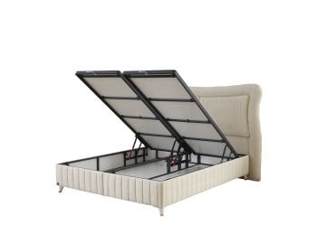 Comfort Zone Pedli Çift Yönlü-Kuş Tüyü Sünger (Yumuşak Sünger-Sert Sünger) Dual Torba Yaylı Yatak Seti Yatak+Baza+Başlık