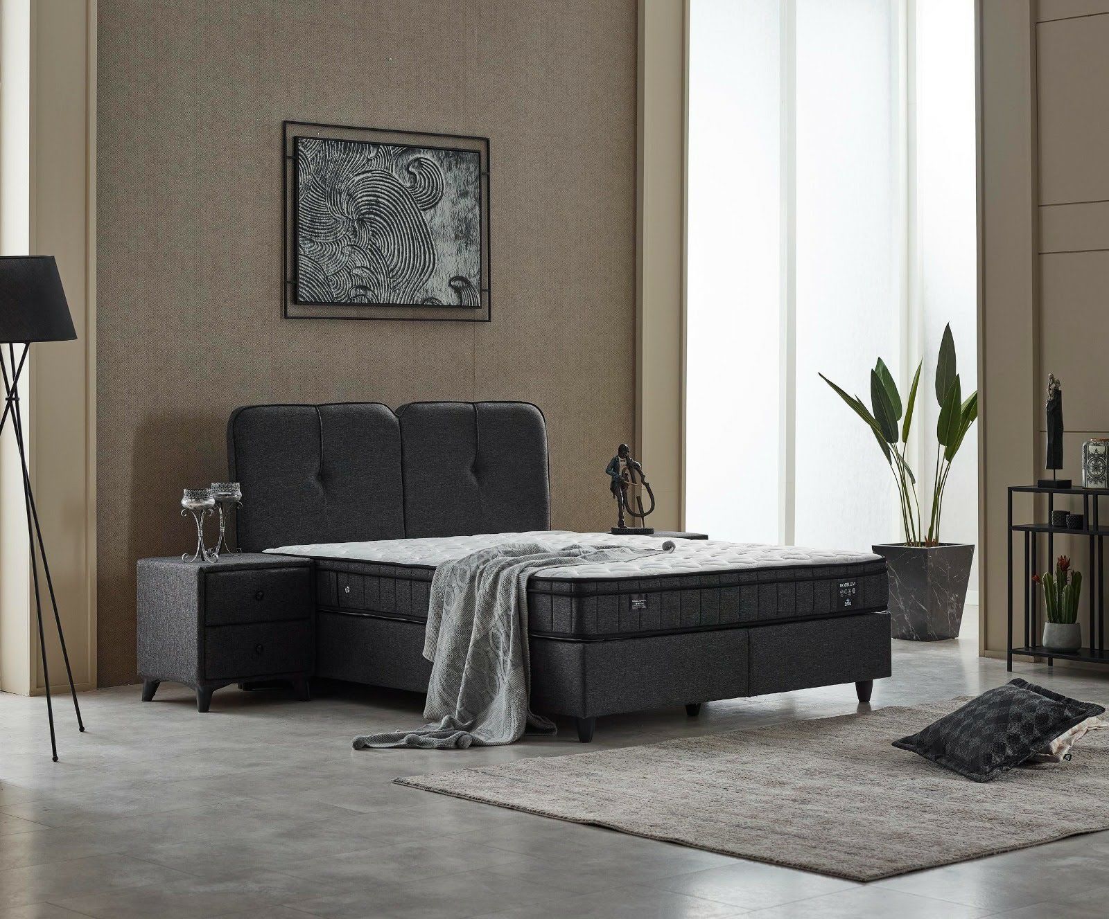 Bodrum Yatak Baza Başlık Seti