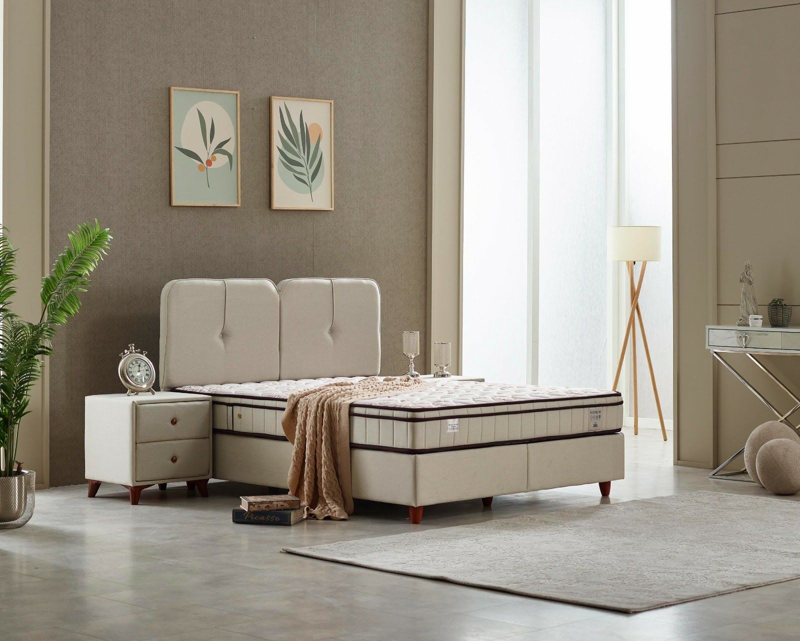 Bodrum Yatak Baza Başlık Seti