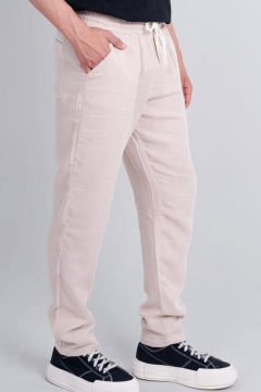 5110 Bej Müslin Rahat Pantolon