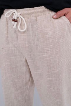 5111 Bej Kırçıl Desen Rahat Pantolon