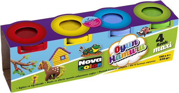 Nova Color NC-4105 4 lü Maxi Oyun hamuru