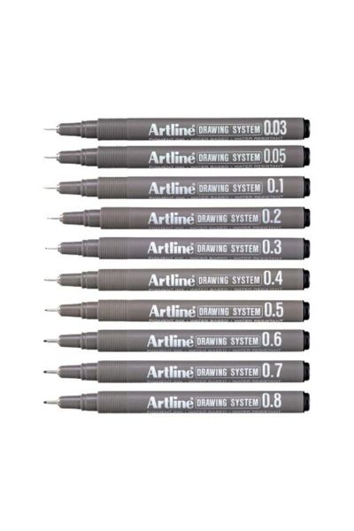 Artline 0,5 mm Siyah Çizim Kalemi