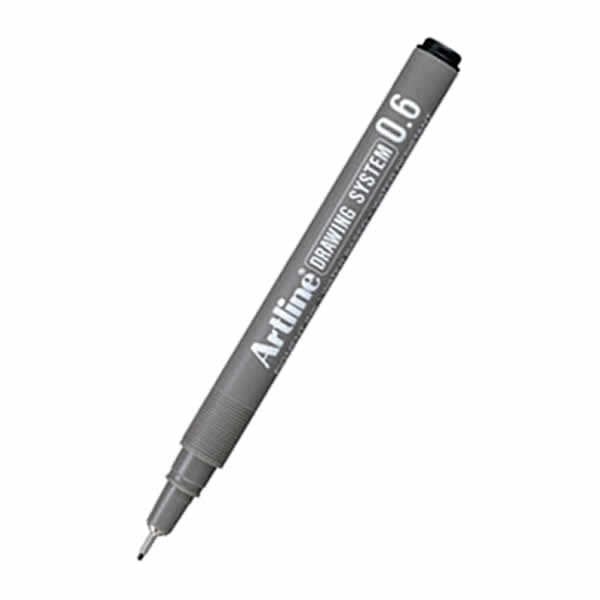 Artline 0,6 mm Siyah Çizim Kalemi