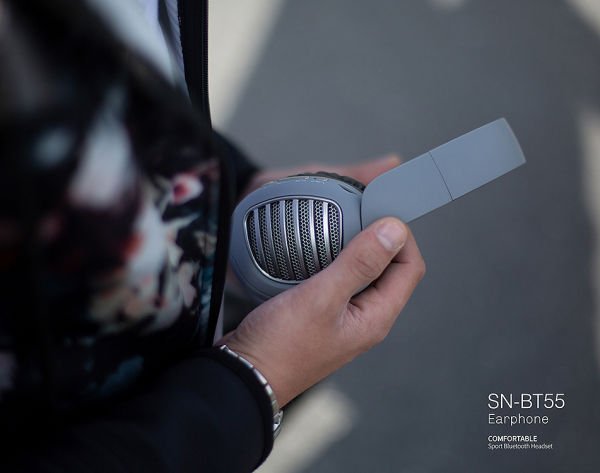 Snopy SN-BT55 DIAMOND TF Kart Özellikli Beyaz Bluetooth Kulaklık