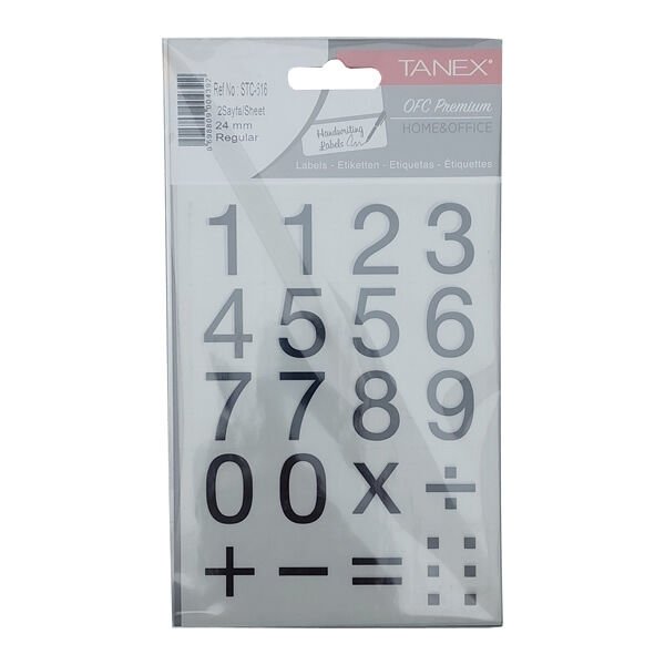 Tanex STC-516 24 mm 2 li Regular Rakam Etiketi