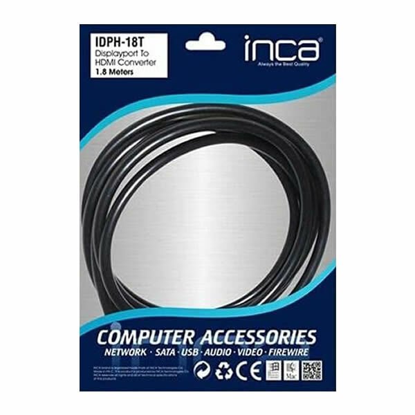 İnca IDPH-18T 1.8 mt Display Port To HDMI Dönüştürücü