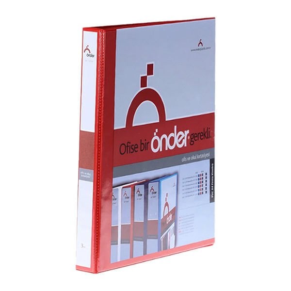 Önder 2003-2 2 Halkalı 3 cm Kırmızı Firma Klasörü