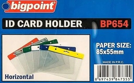 Bigpoint 654-00 85x55 Yatay Şeffaf Kart Poşeti