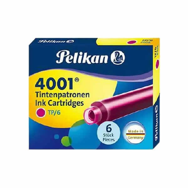 Pelikan 4001 6 lı Pembe Dolma Kalem Kartuşu