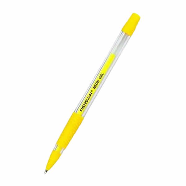 Pensan 1,0 mm Neon Sarı Jel Tükenmez Kalem