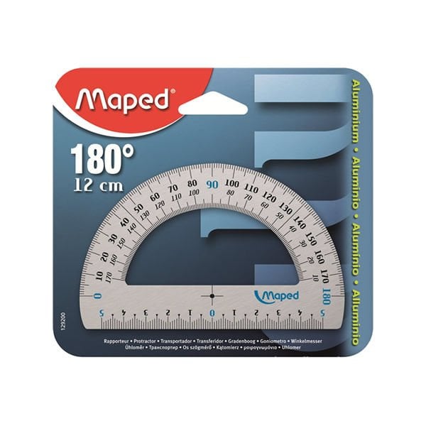 Maped 129200 12 cm 180° Alüminyum Açı Ölçer