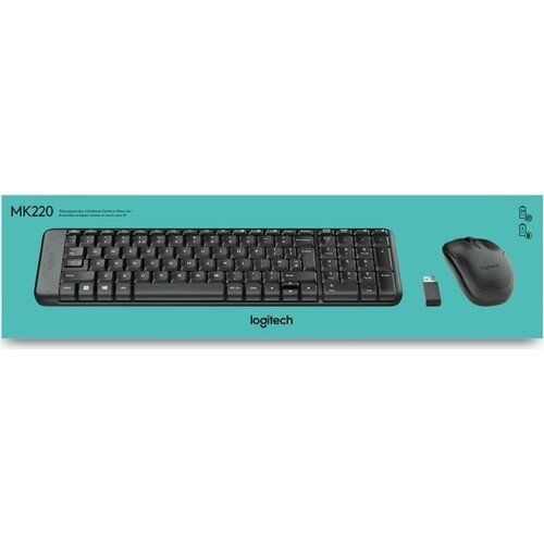 Logitech 920-003163 MK220 Siyah Q Kablosuz Klavye Mouse Set