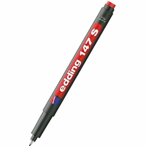 Edding ED-14702 Kırmızı Silgili Asetat Kalemi
