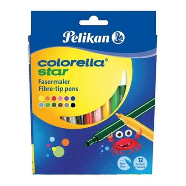 Pelikan C302 Colorella 12 li Karton Keçeli Kalem