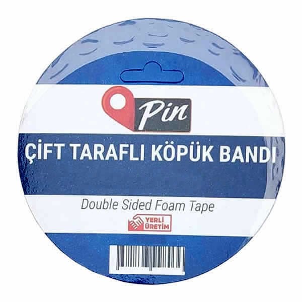 Pin 7619 38 mm x 5 mt Hotmelt Askılı Köpük Bant