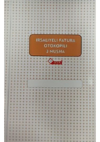 Uysal 20X28 3 Nüsha İrsaliyeli Fatura